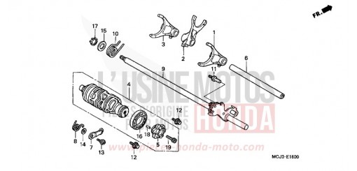 GEARSHIFT DRUM CBR900RRY de 2000